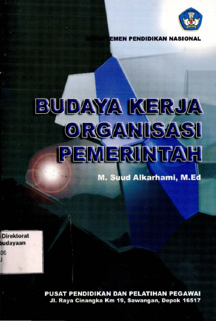 Budaya Kerja Organisasi Pemerintah